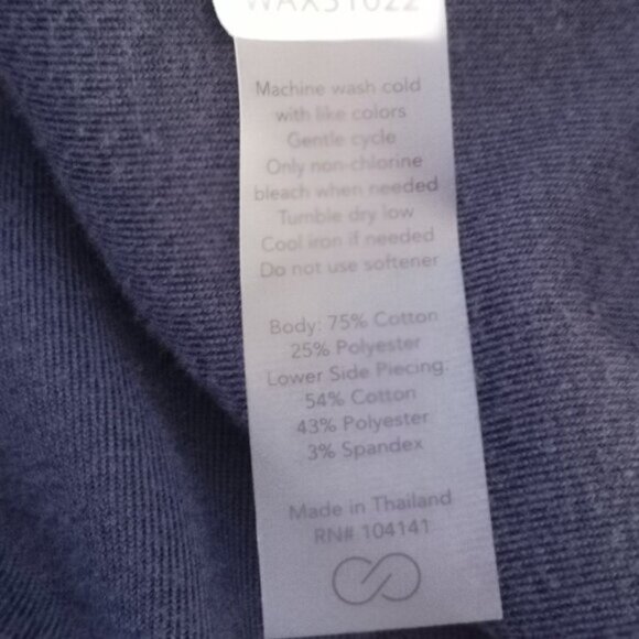 Calia by Carrie Underwood Ladies Size Large Navy Velour Long Sleeves Top - Picture 5 of 11